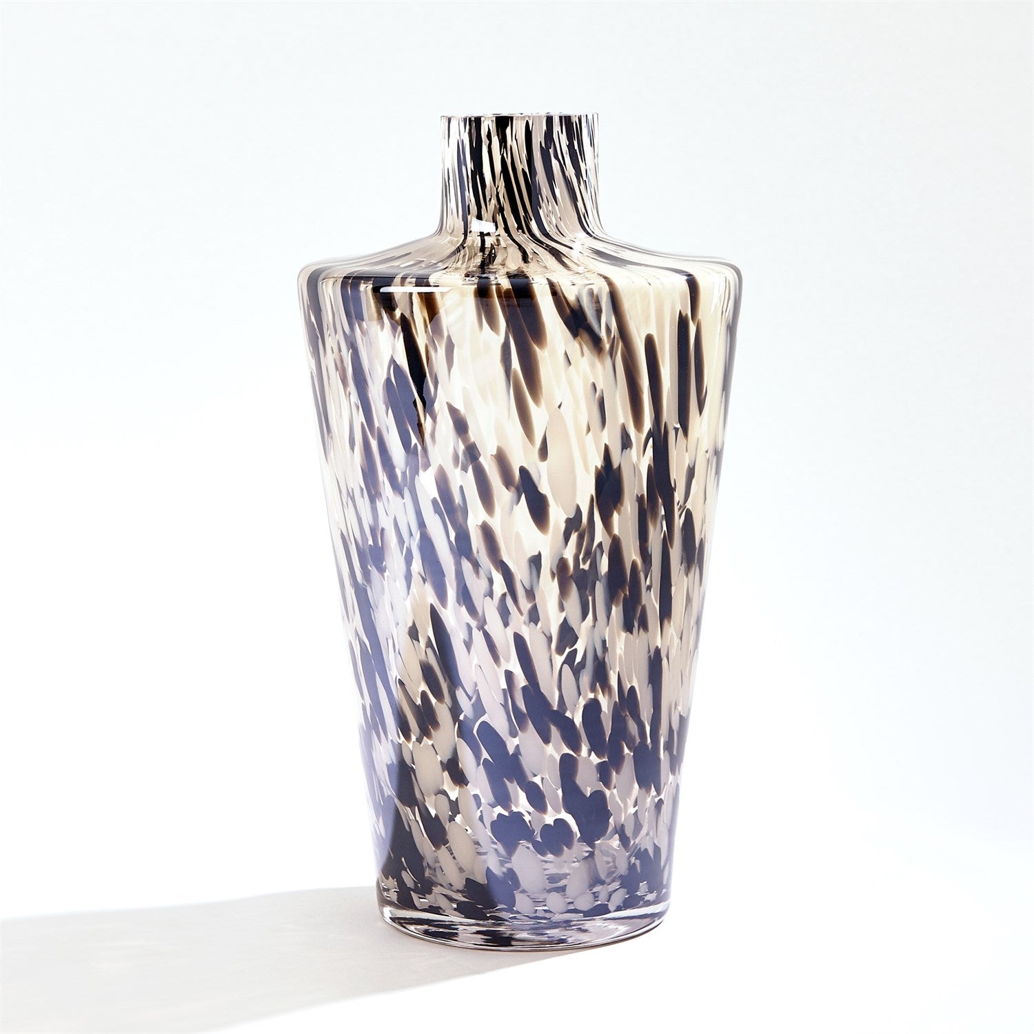 Confetti Shoulder Vase-Black/Beige