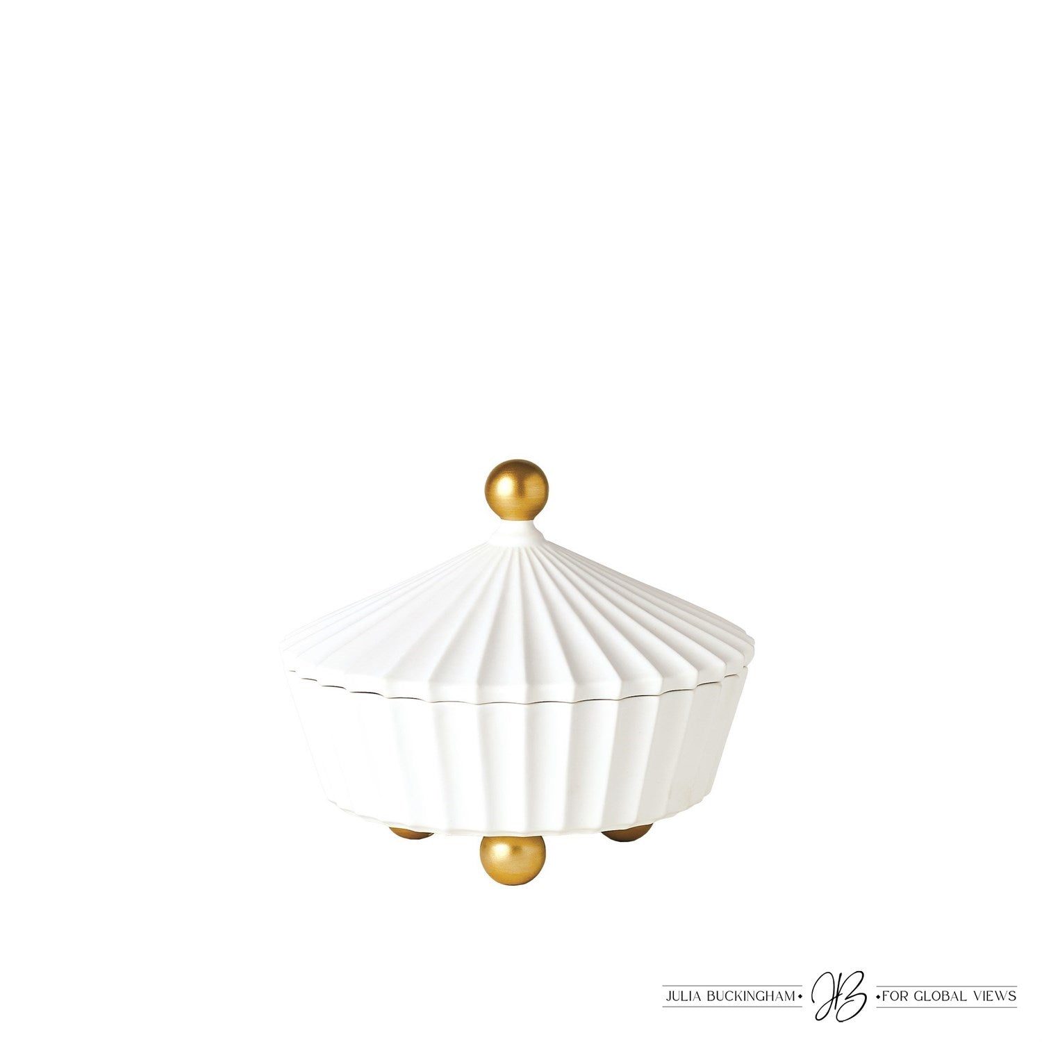 Cirque Vessel with Lid - White