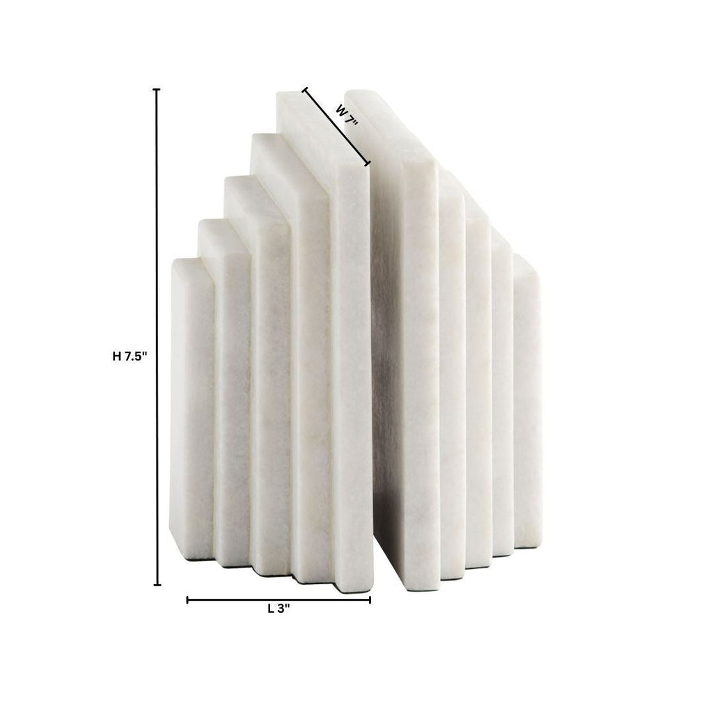 Epilogue Bookends in White