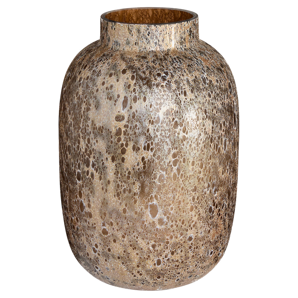 Callisto Vase in Amber Brown