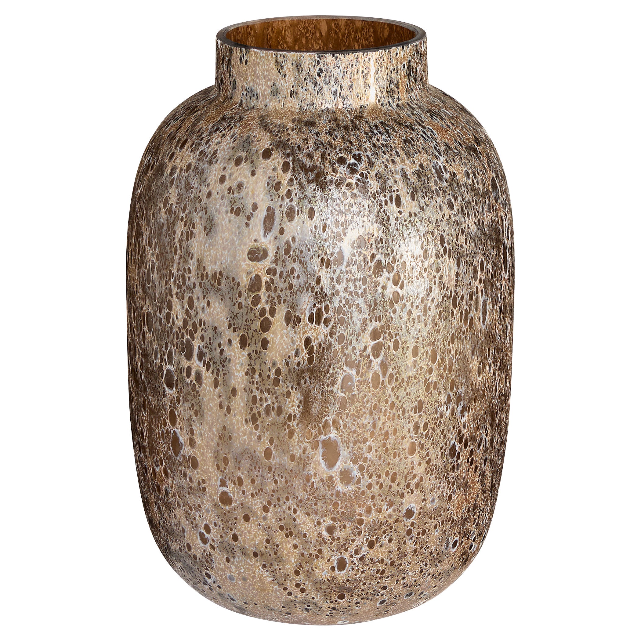 Callisto Vase in Amber Brown