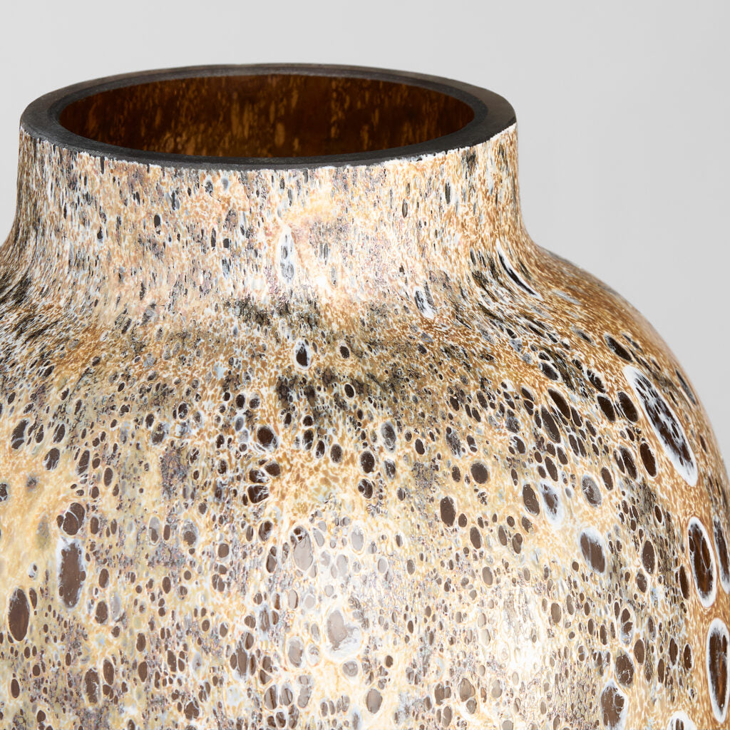 Callisto Vase in Amber Brown