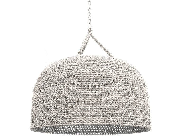 Green Oaks Oversized Pendant in White Sand