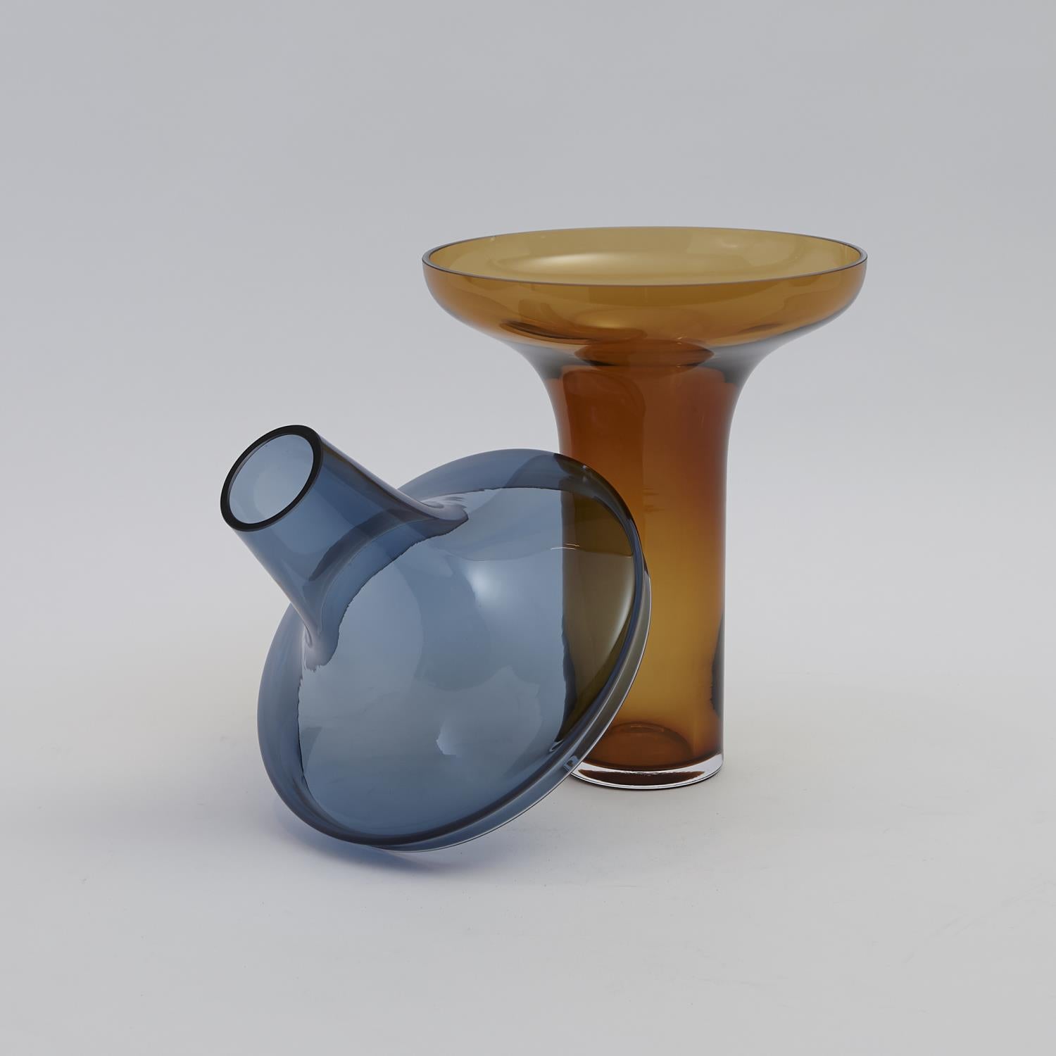 Cobalt / Amber Vase