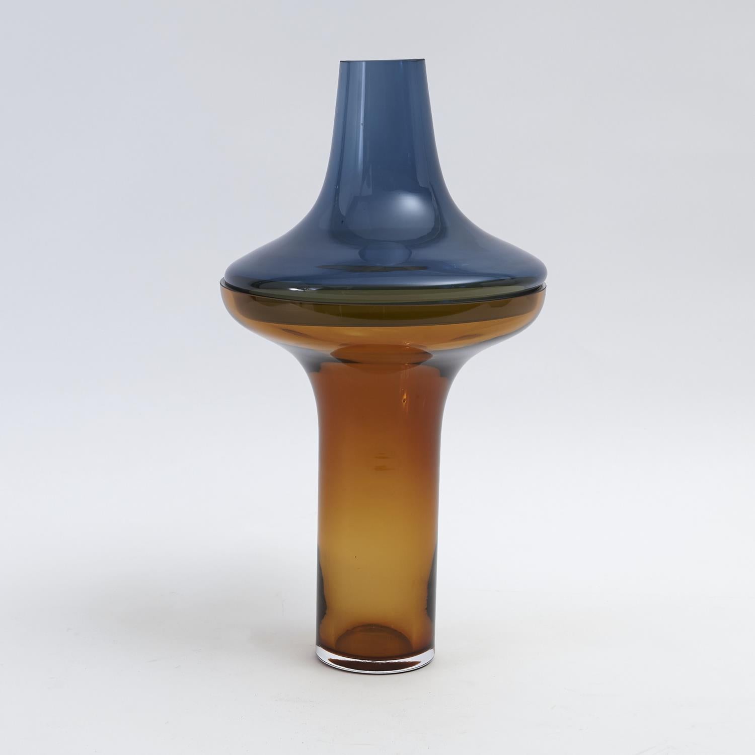 Cobalt / Amber Vase