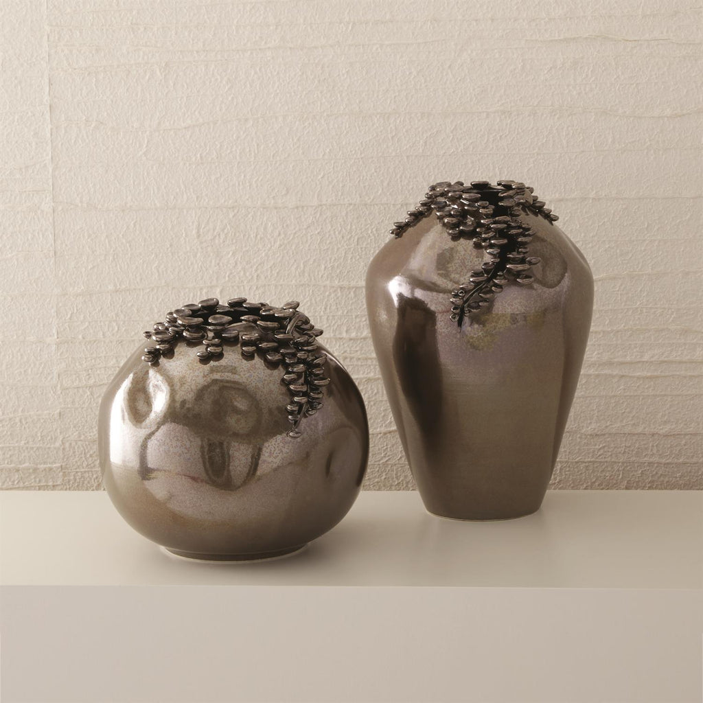 Cascading Reef Vase-Reactive Bronze
