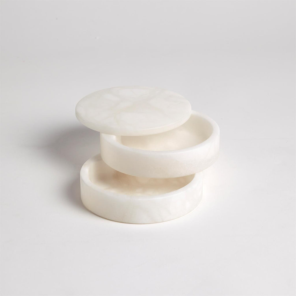 Alabaster Swivel Box