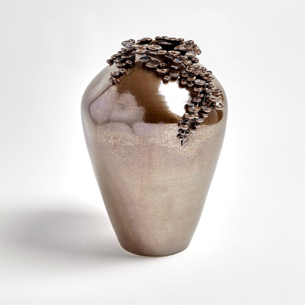 Cascading Reef Vase-Reactive Bronze