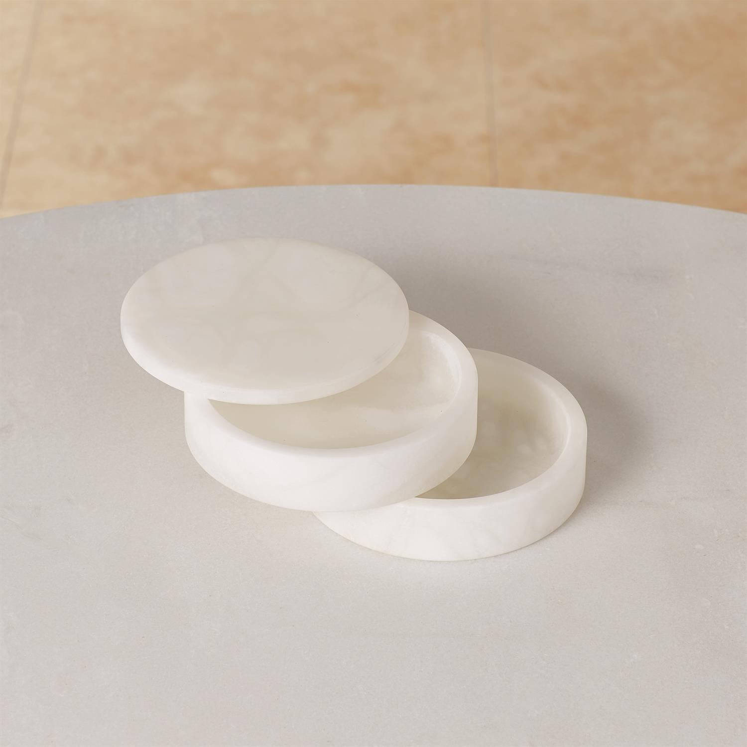 Alabaster Swivel Box