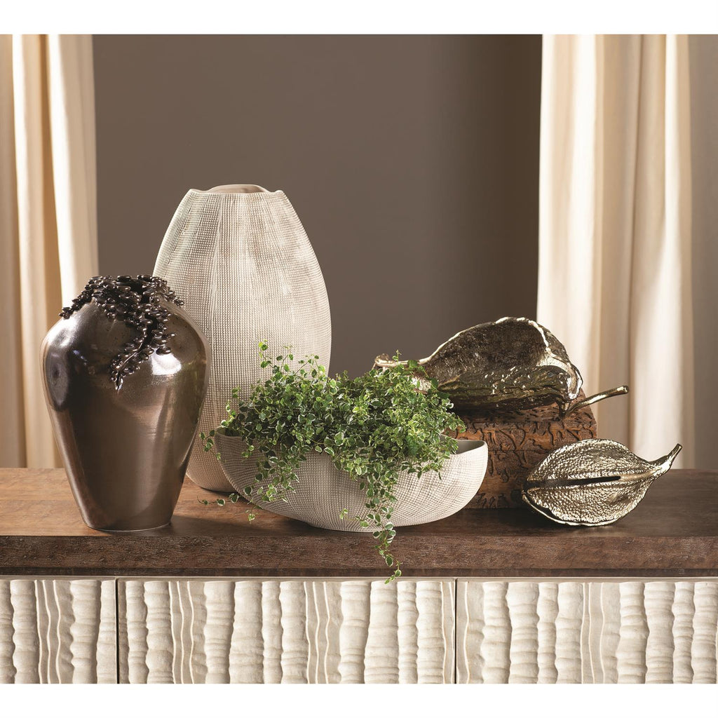Cascading Reef Vase-Reactive Bronze
