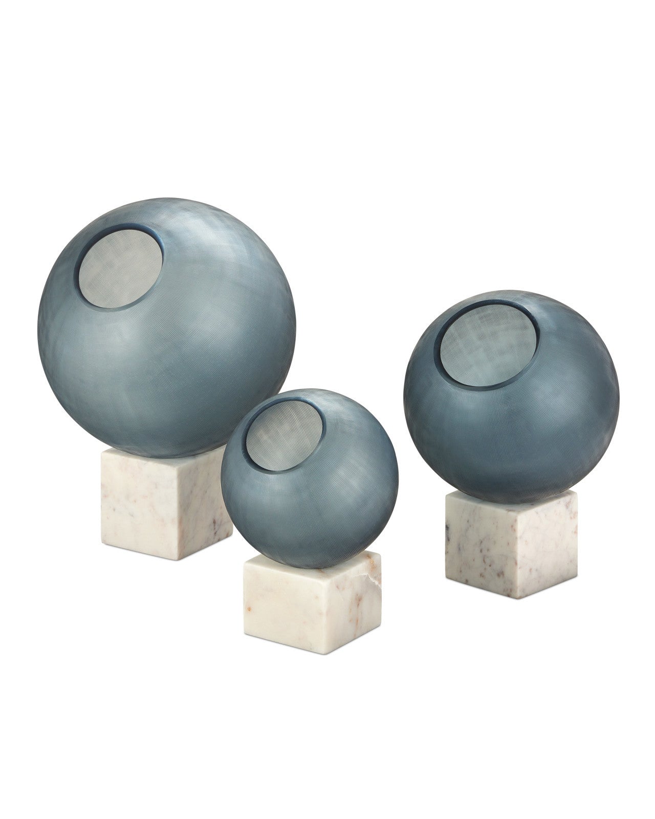 Fresno Blue Orb- Set of 3