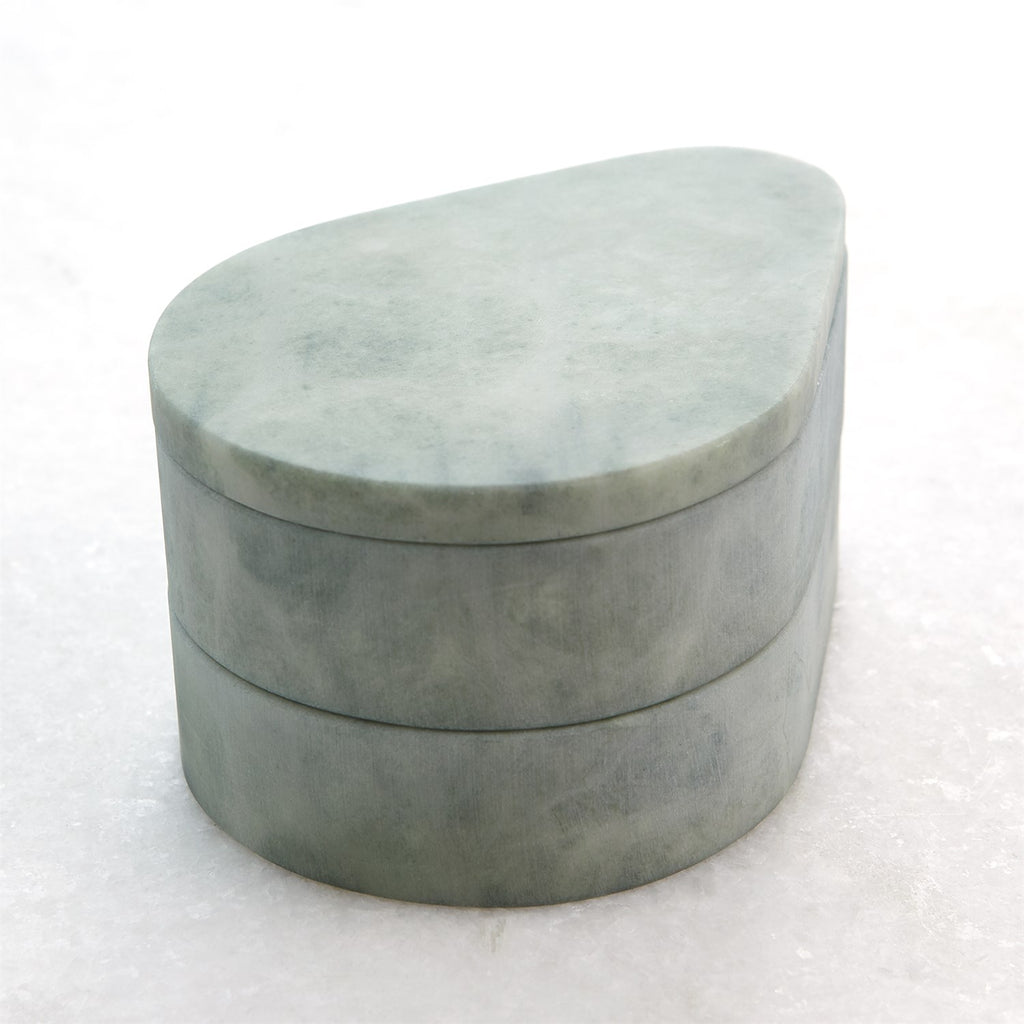 Alabaster Teardrop Double Box