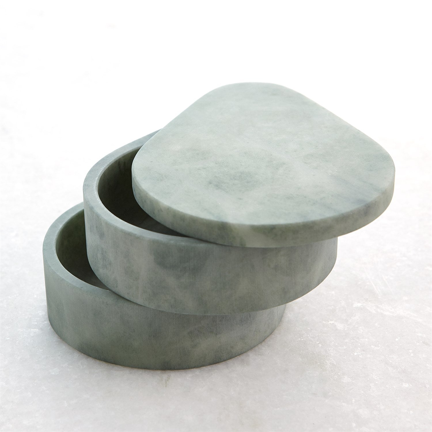 Alabaster Teardrop Double Box