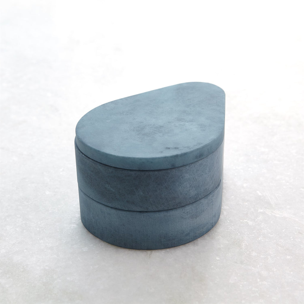 Alabaster Teardrop Double Box