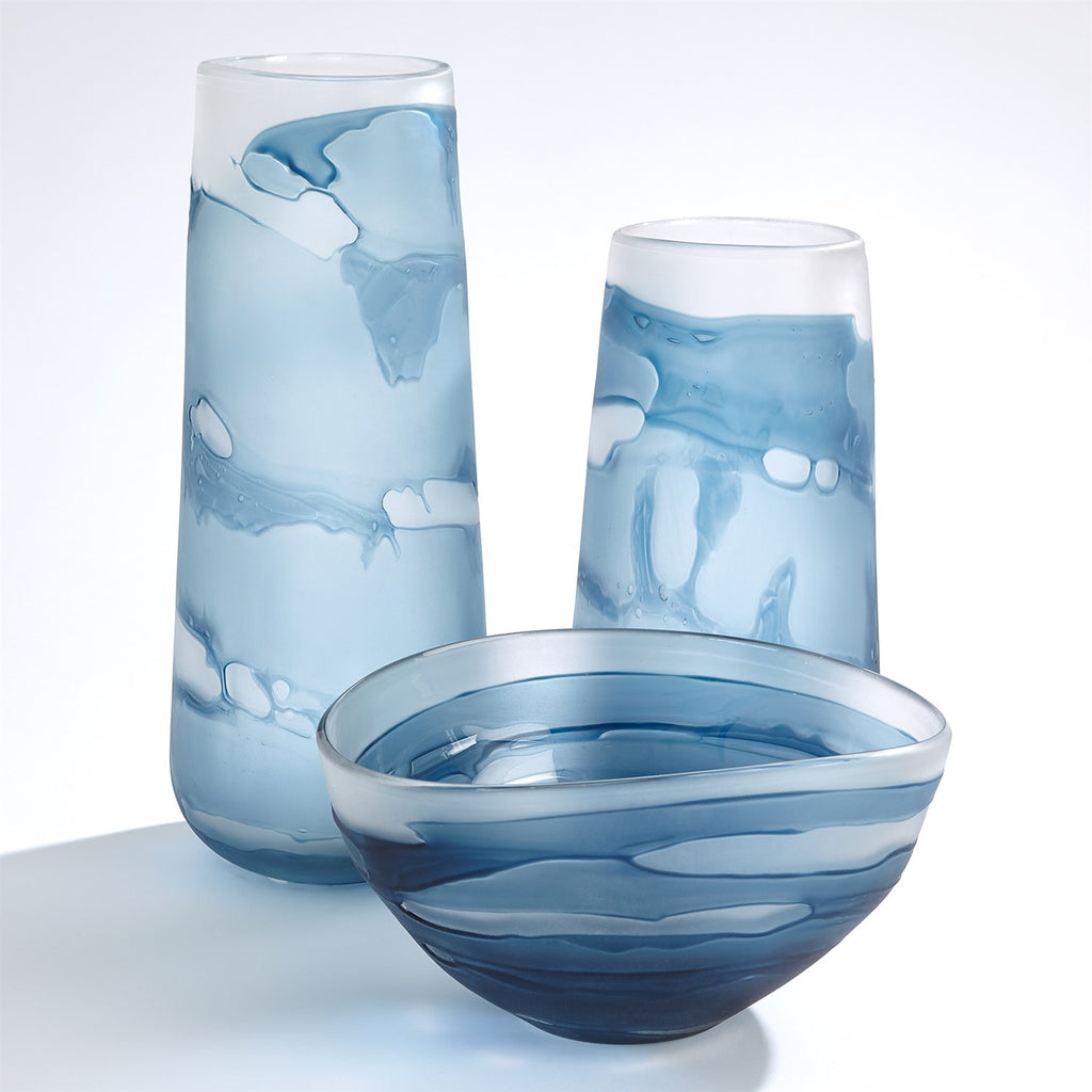 Glacier Vases & Bowl Collection