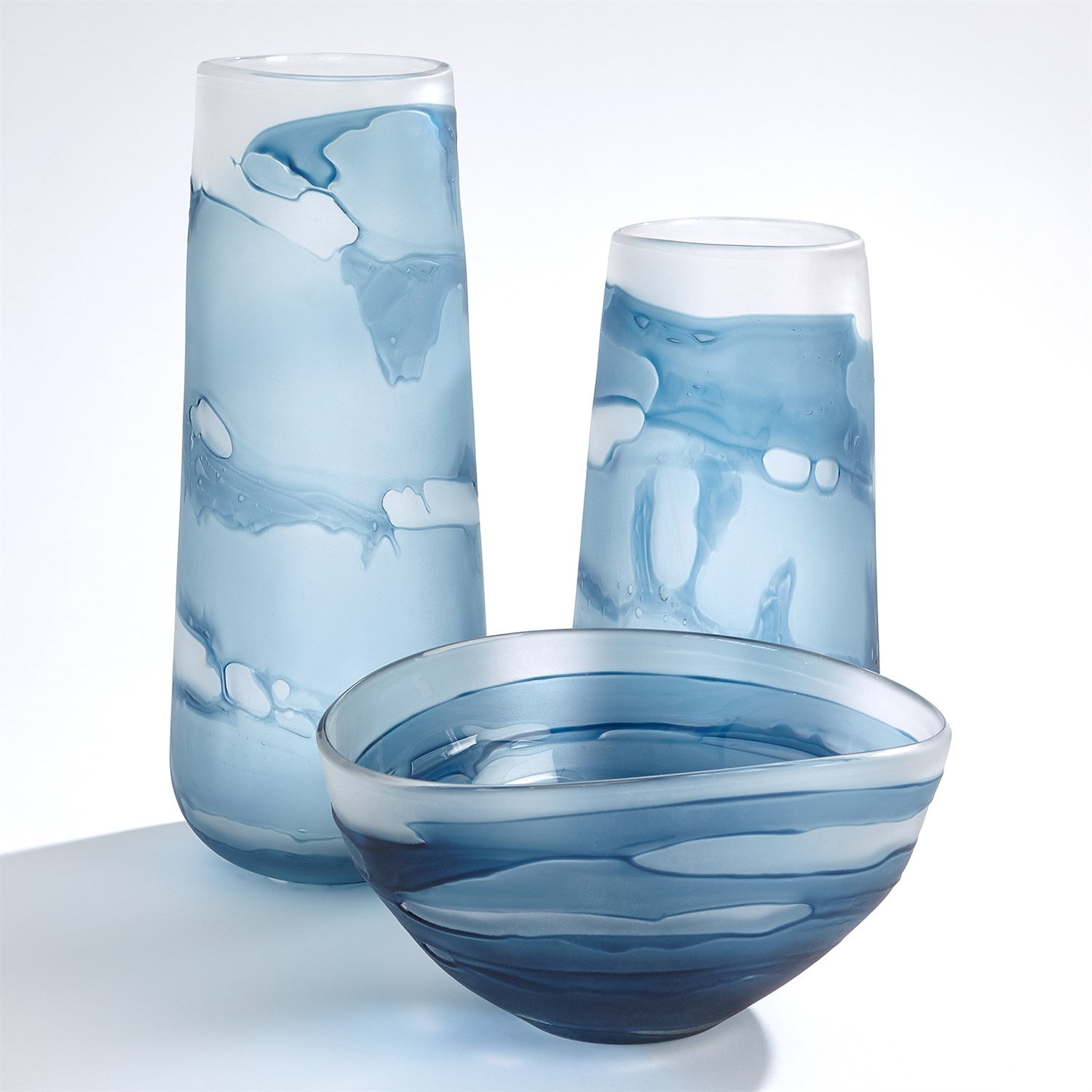 Glacier Vases & Bowl Collection