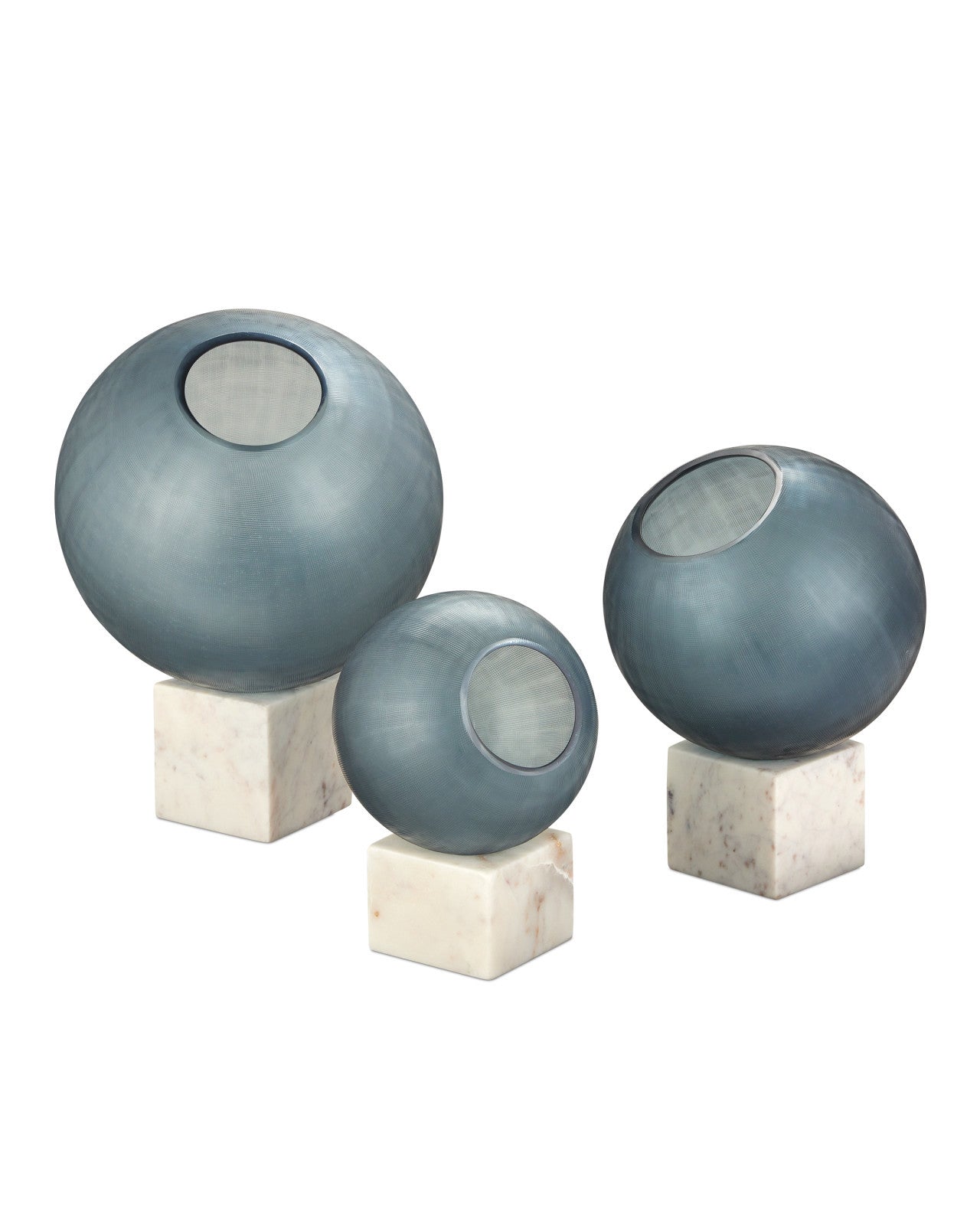 Fresno Blue Orb- Set of 3