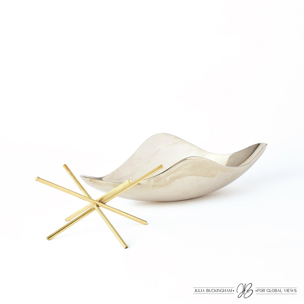 Thistle Decorative Bowl w/Brass Stand