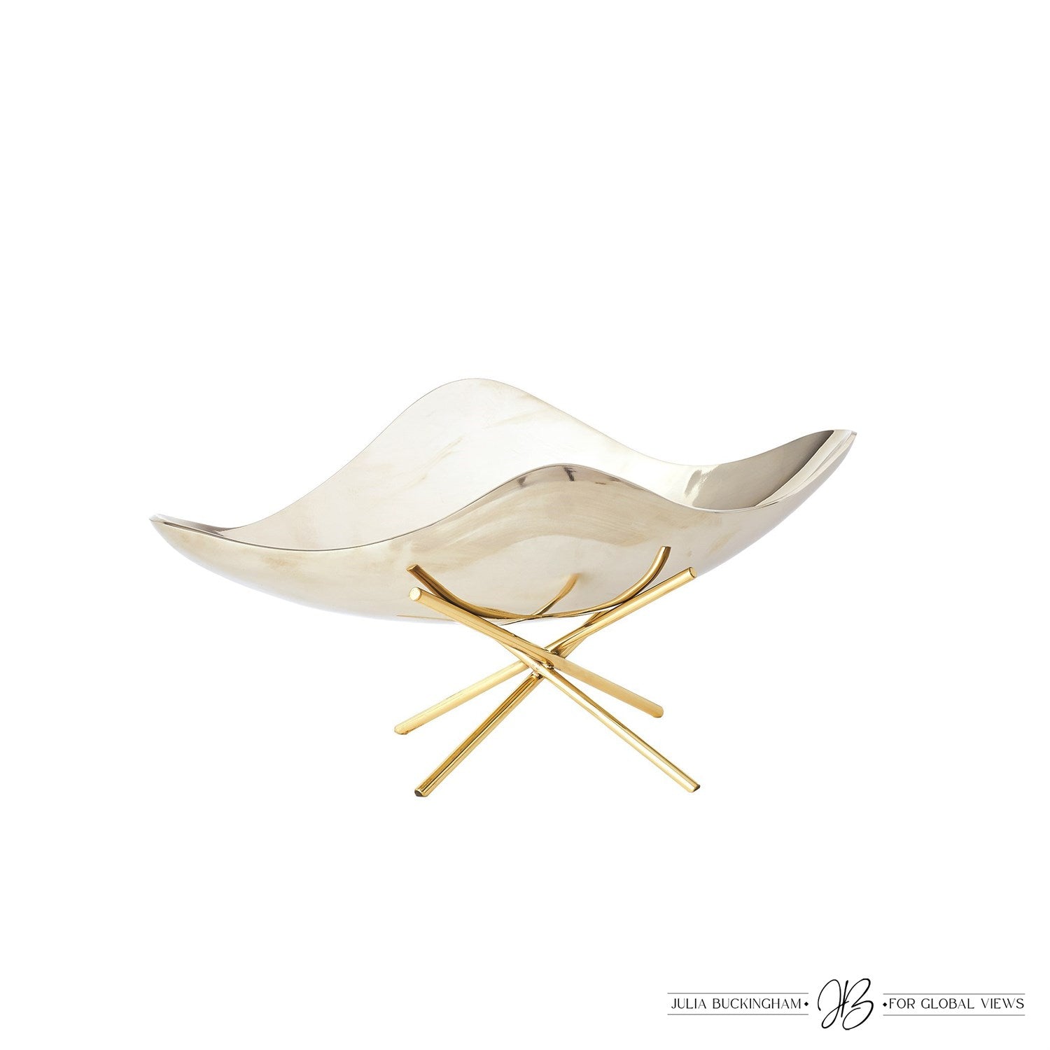 Thistle Decorative Bowl w/Brass Stand