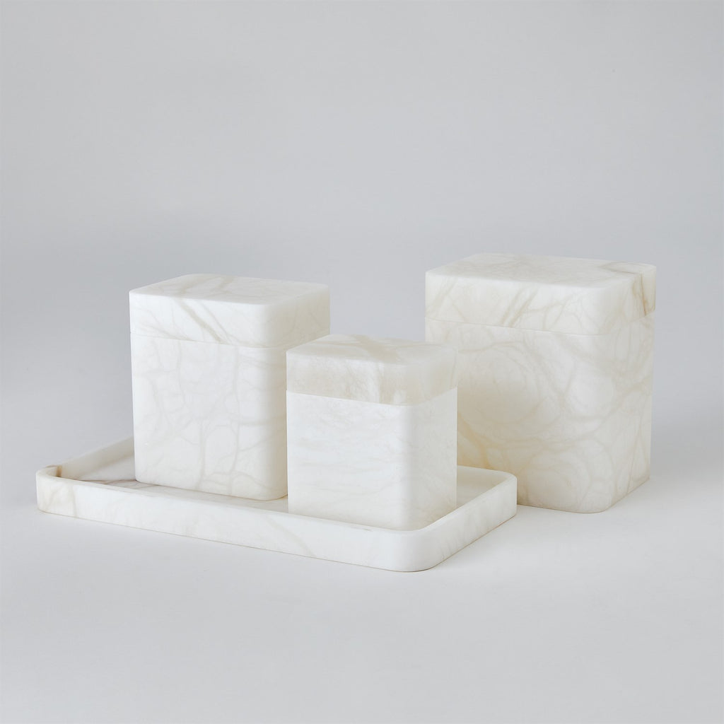 Raggio Alabaster Box-White