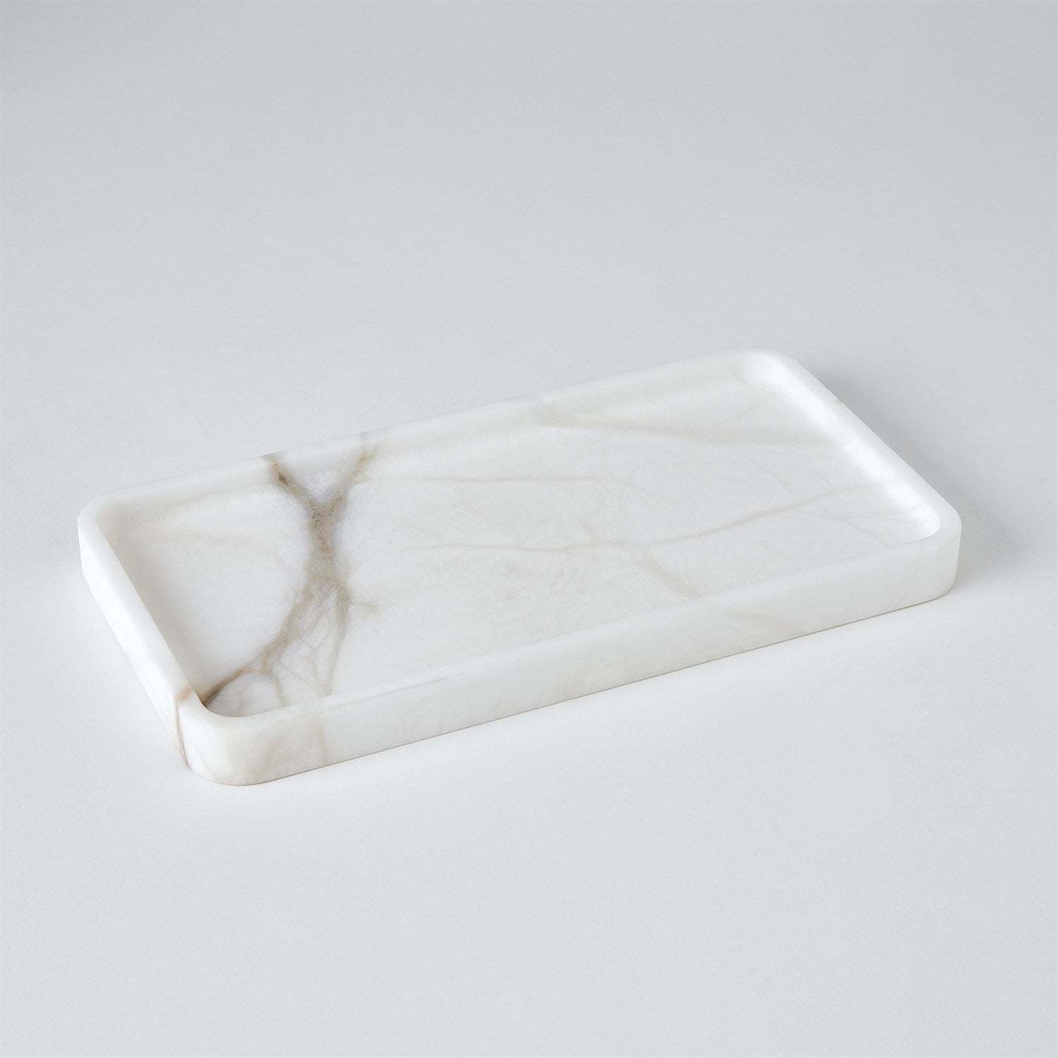 Raggio Alabaster Tray-White