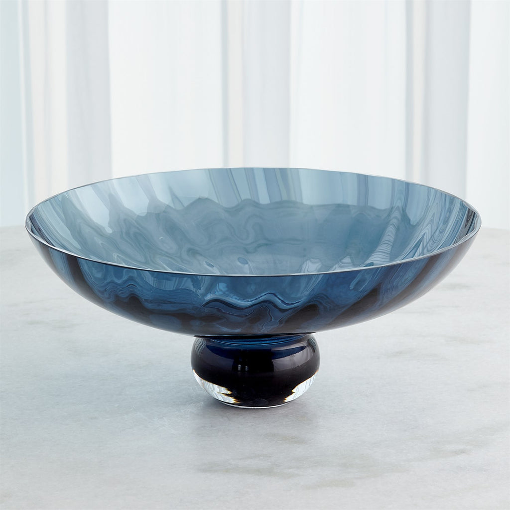 Ball Footed Bowl-Blue