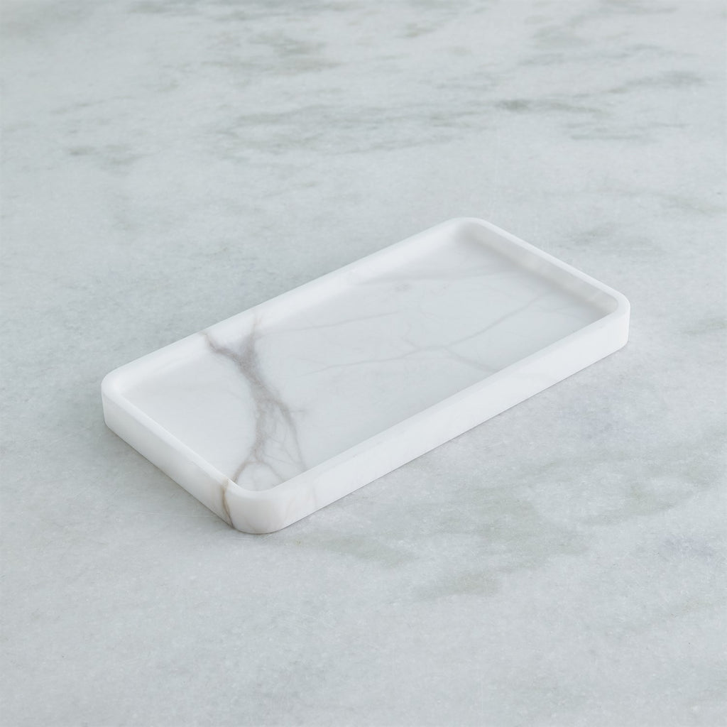 Raggio Alabaster Tray-White