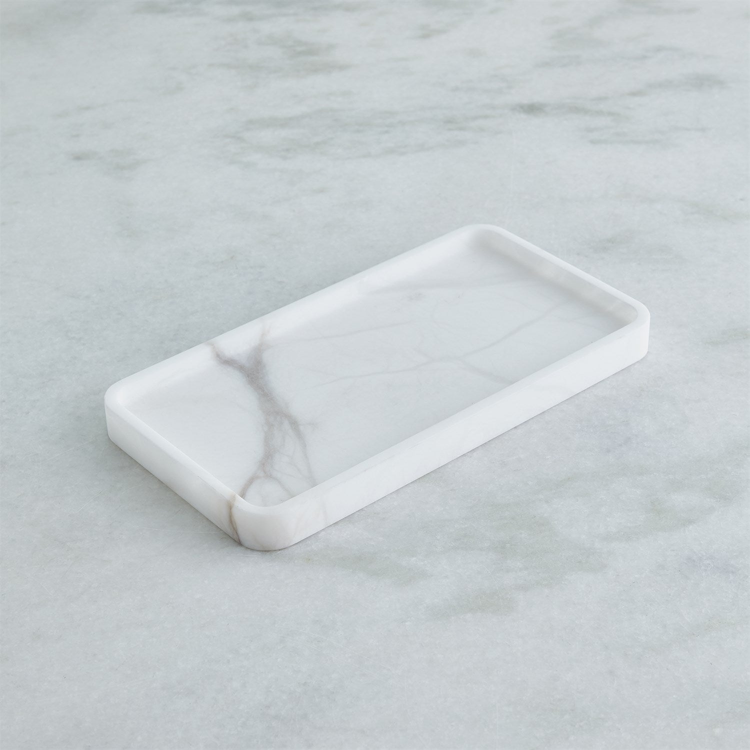 Raggio Alabaster Tray-White