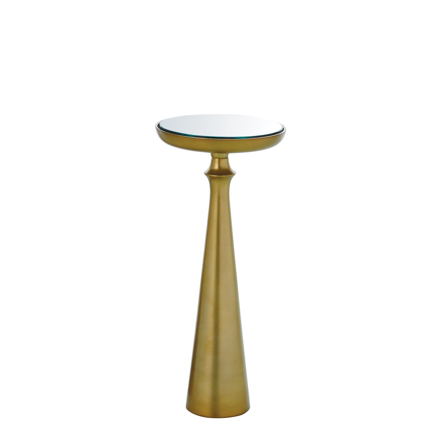 Minaret Accent Table in Satin Brass