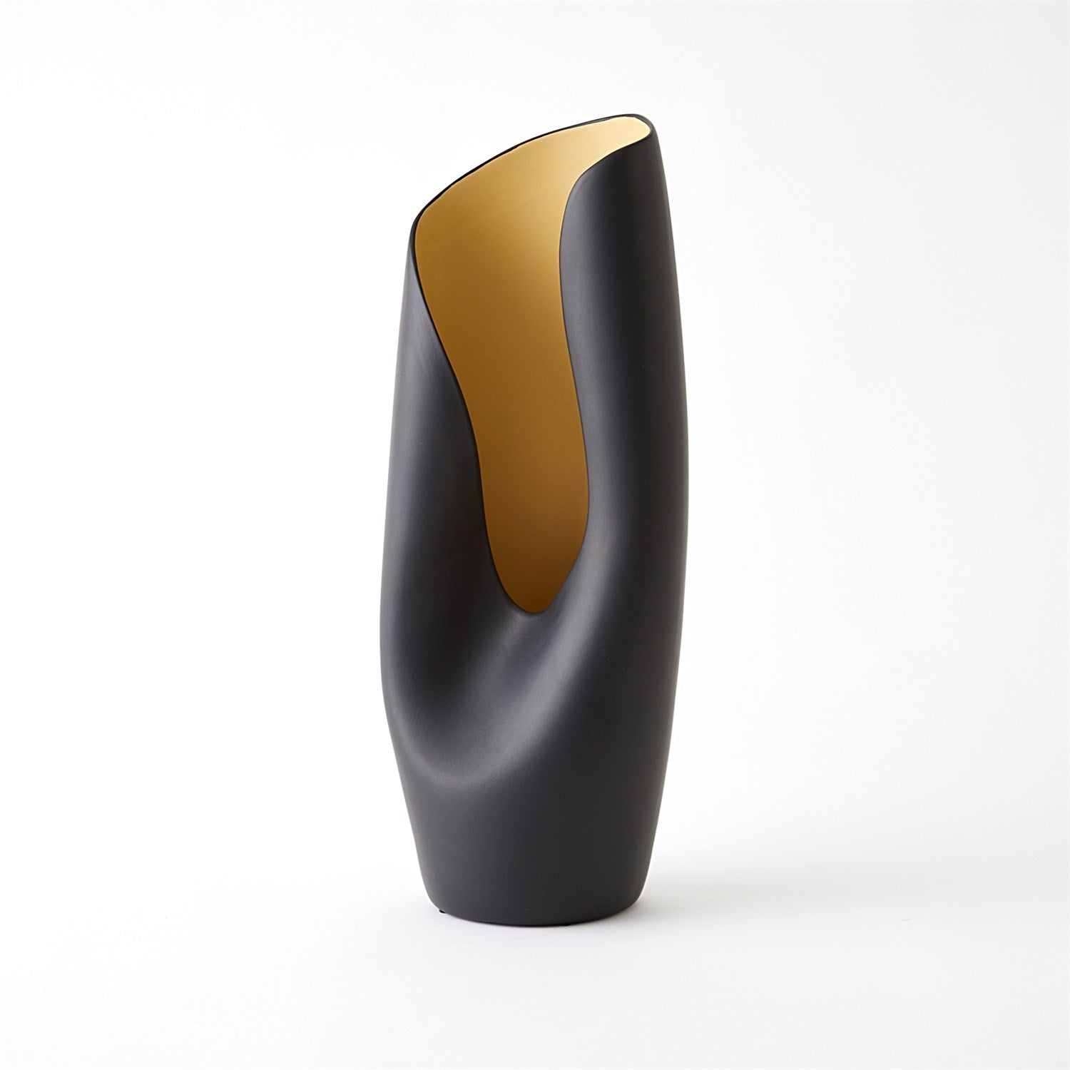 Avian Vase-Black/Gold-Large