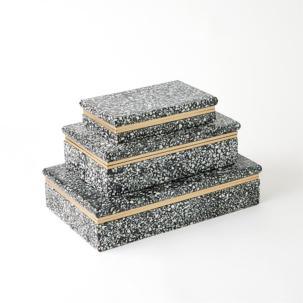 Terrazzo Box in Black and White