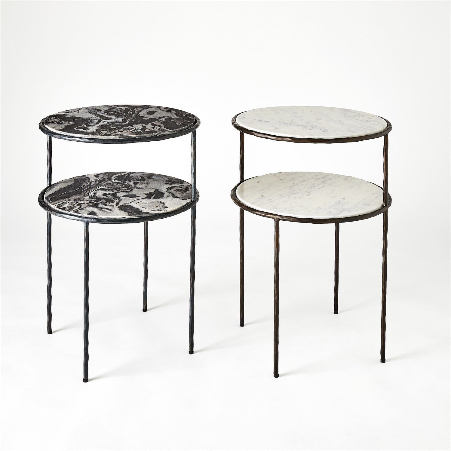 Registrar Tiered Table-Gunmetal