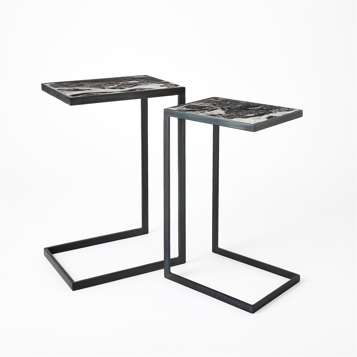 Nudge Nesting Table-Gunmetal-Large