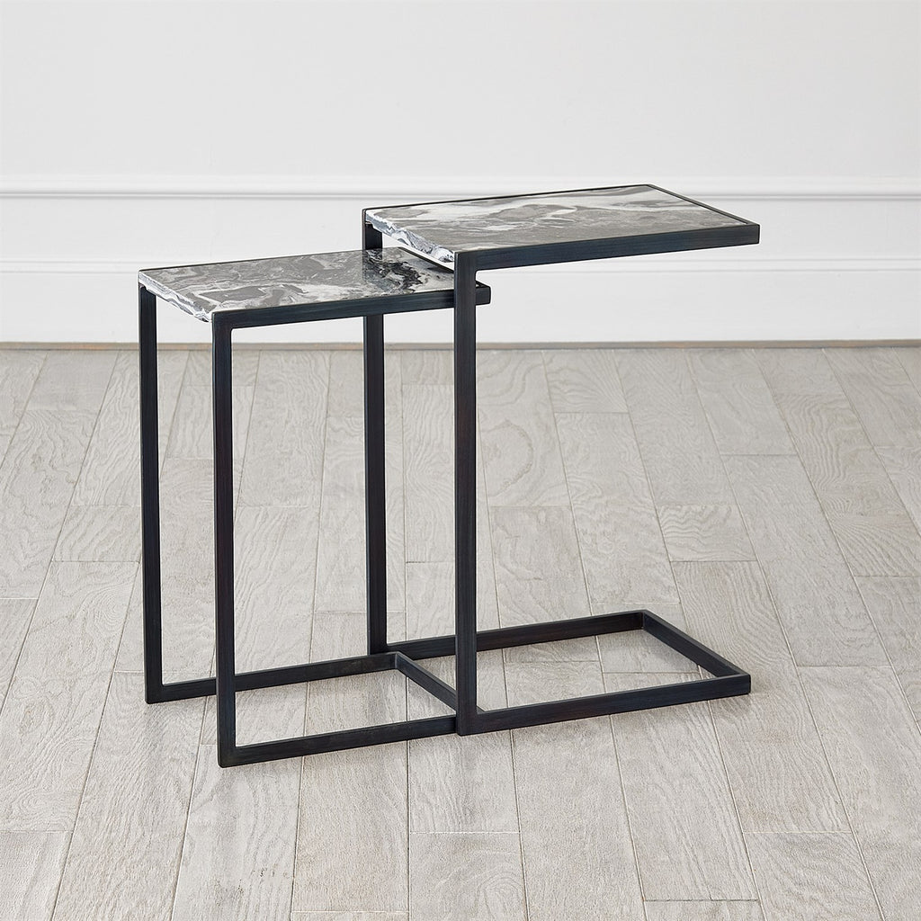 Nudge Nesting Table-Gunmetal-Large