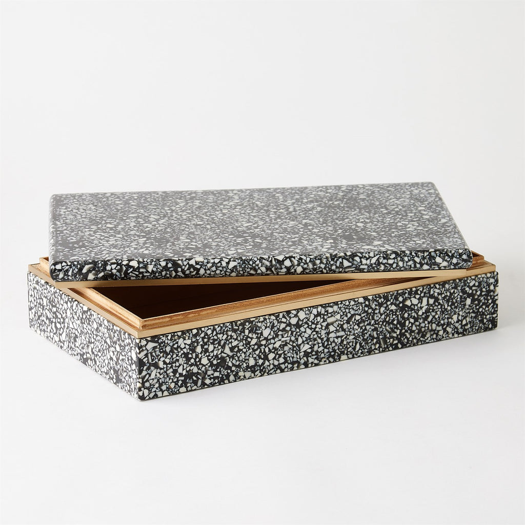 Terrazzo Box in Black and White