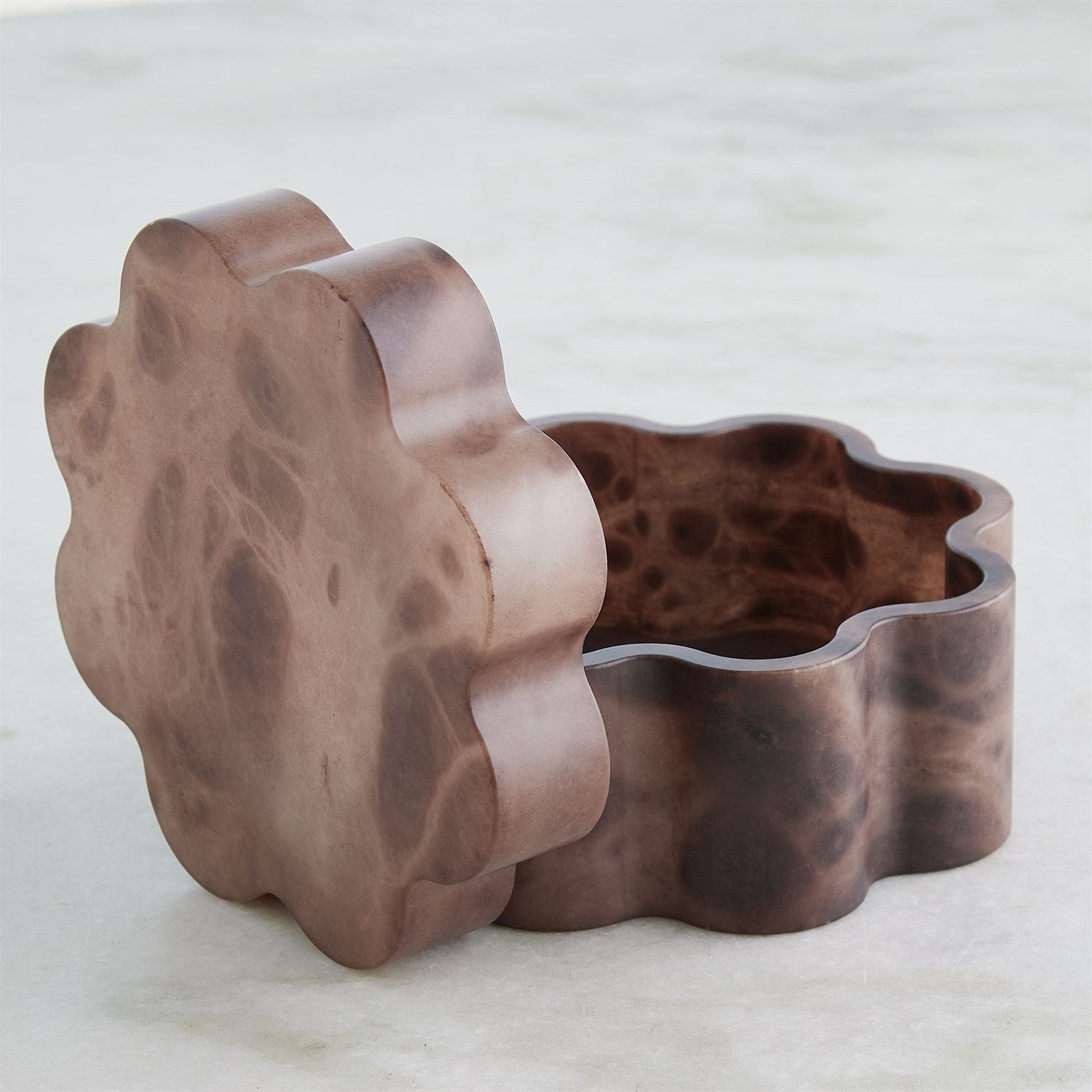 Cumulus Alabaster Wide Box-Chocolate-Large