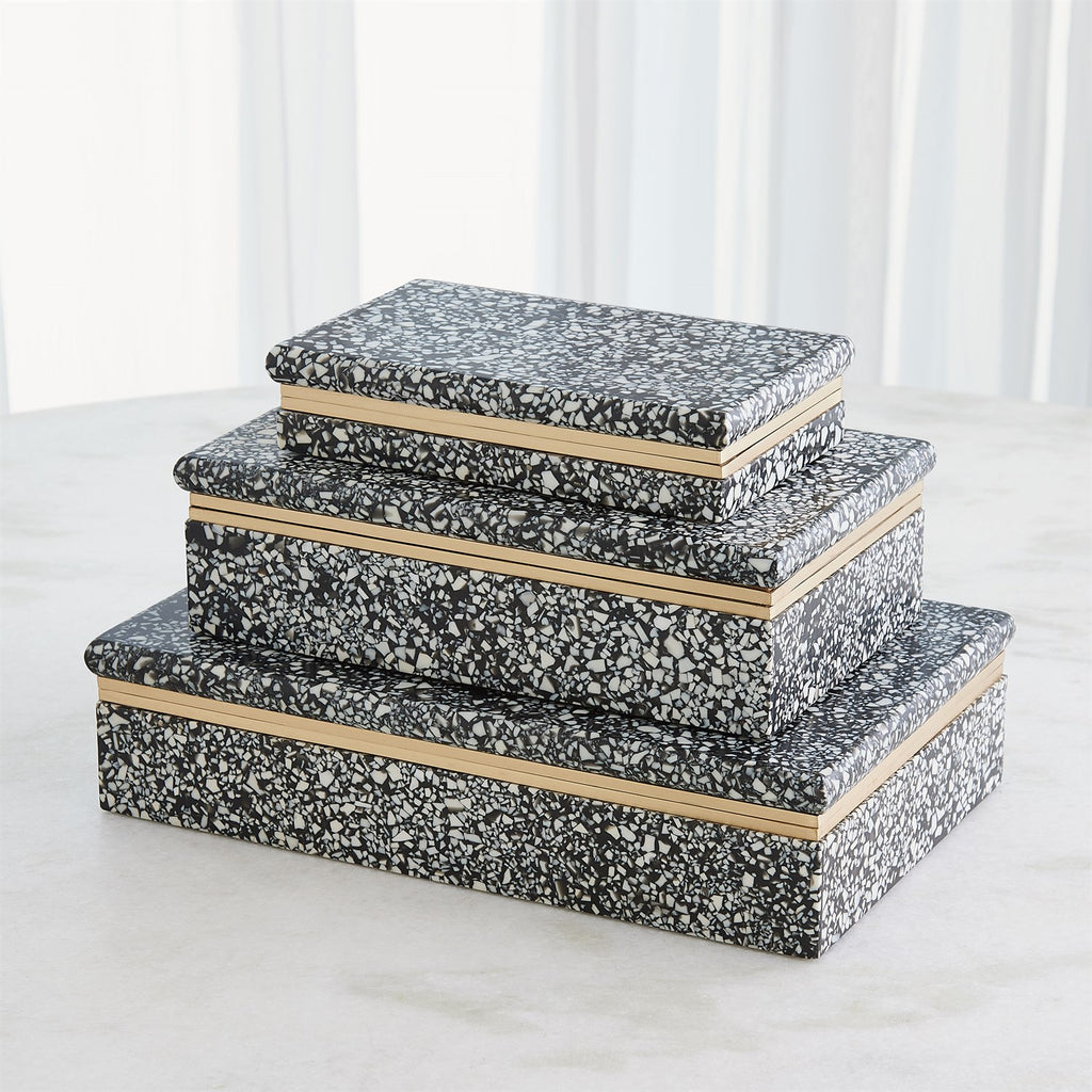 Terrazzo Box in Black and White