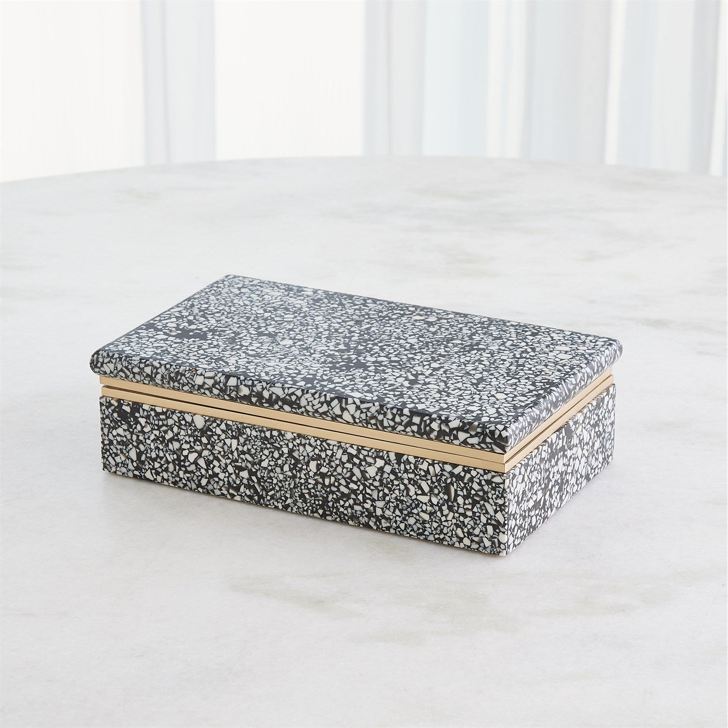 Terrazzo Box in Black and White