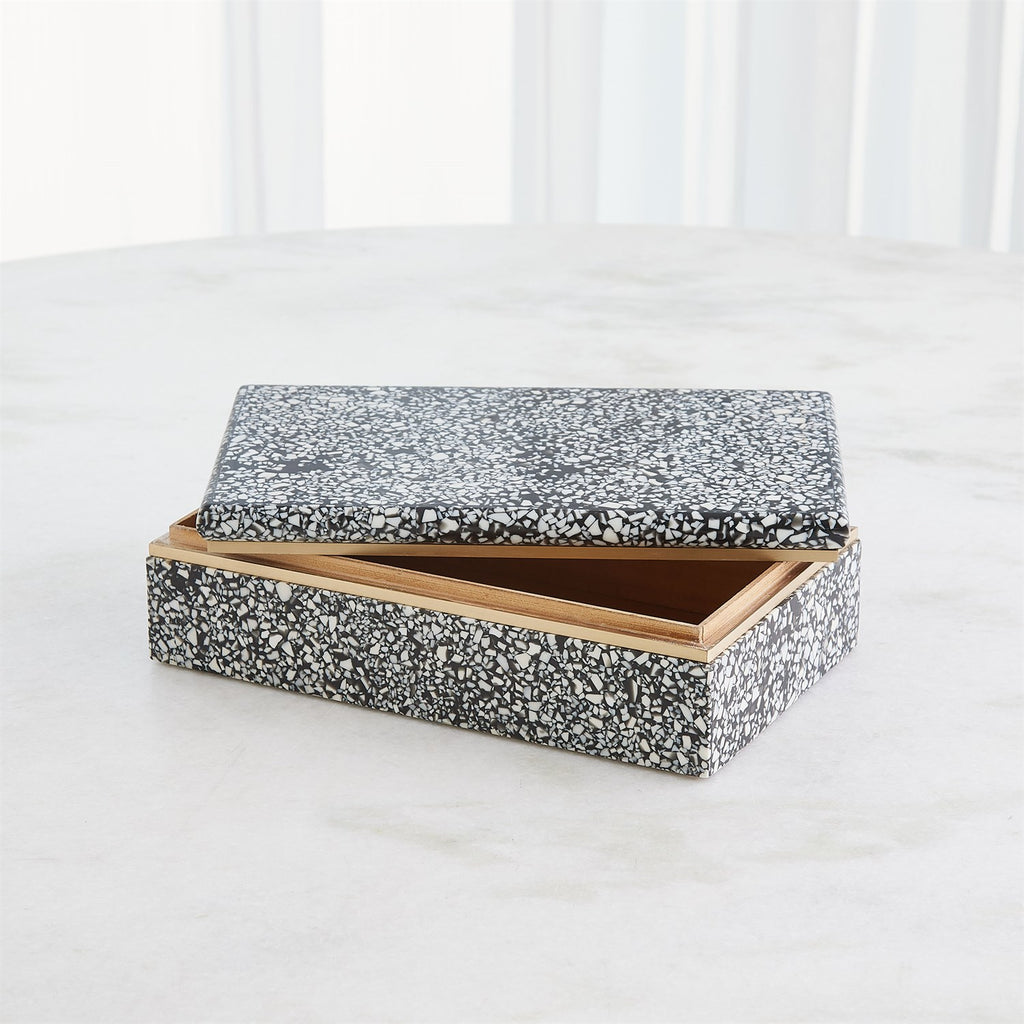 Terrazzo Box in Black and White
