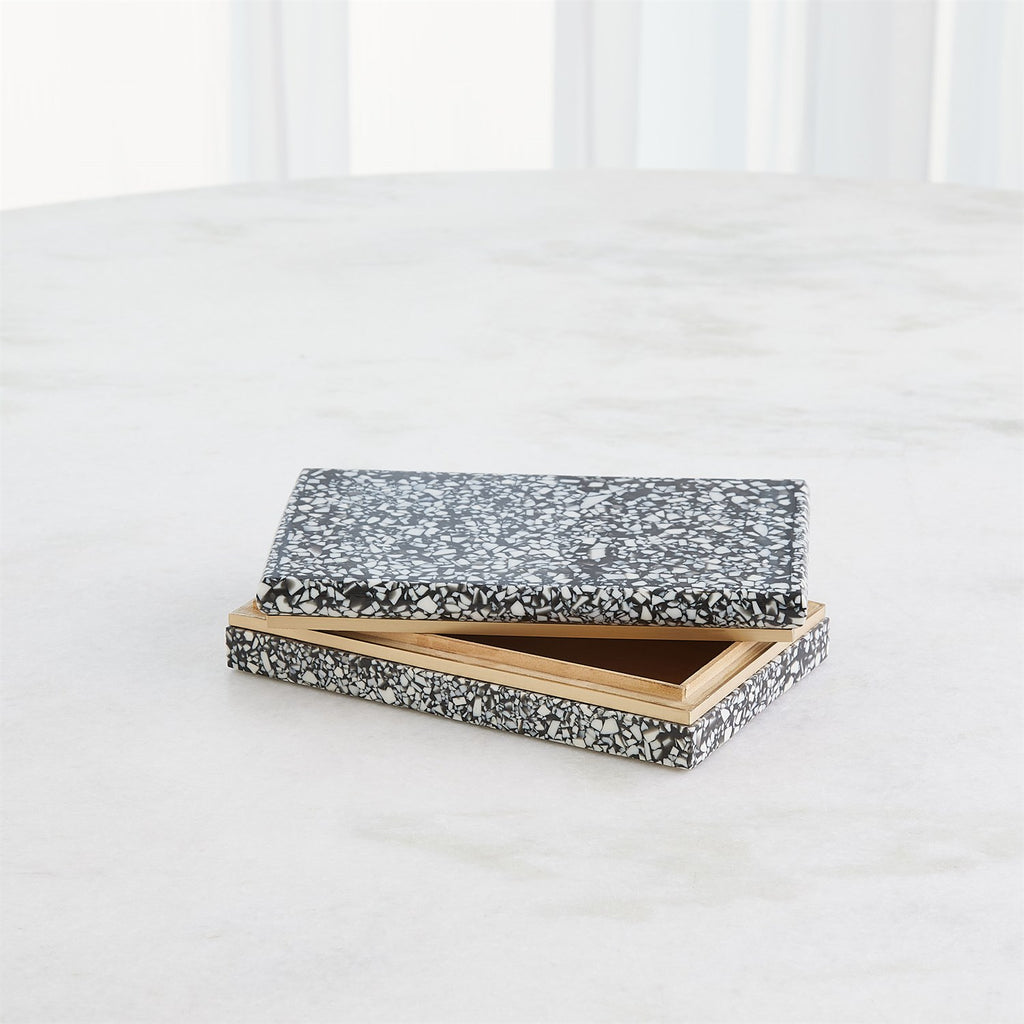Terrazzo Box in Black and White