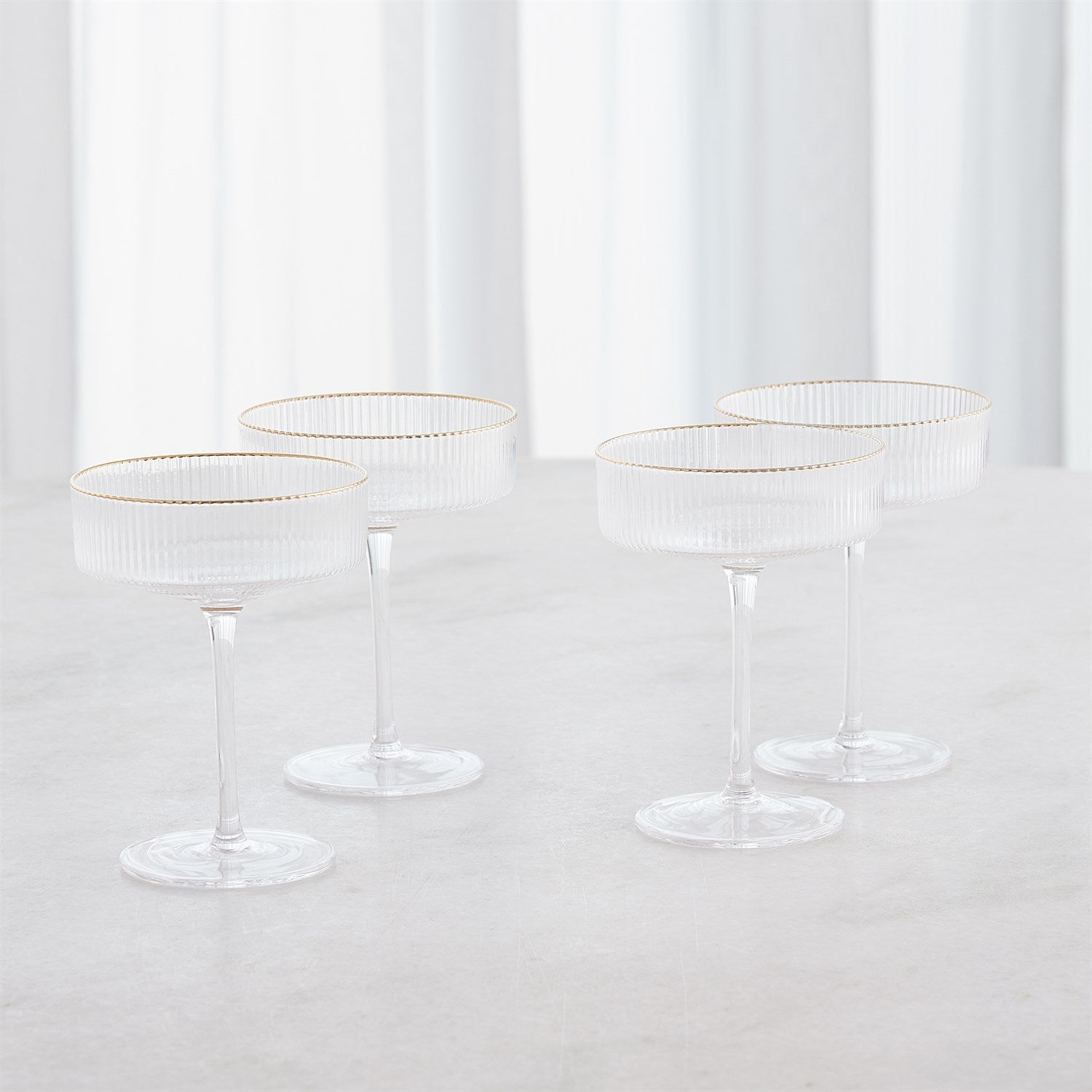 Winston Coupe Glasses S/4