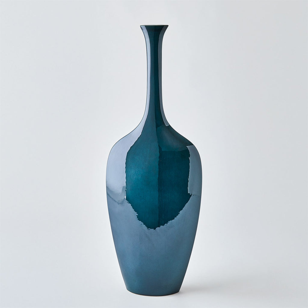 Silhouette Vases in Reactive Blue