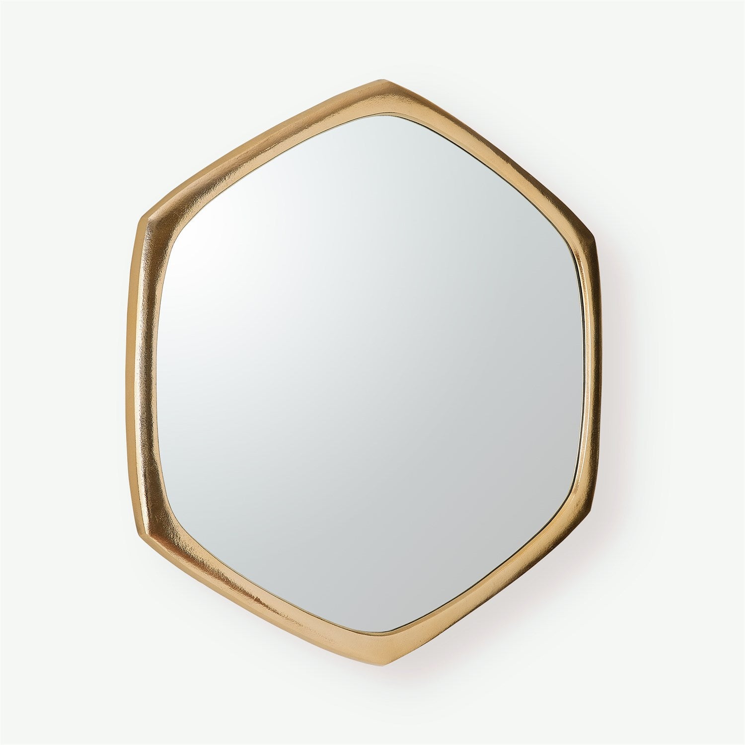Hexagon Mirror-Gold