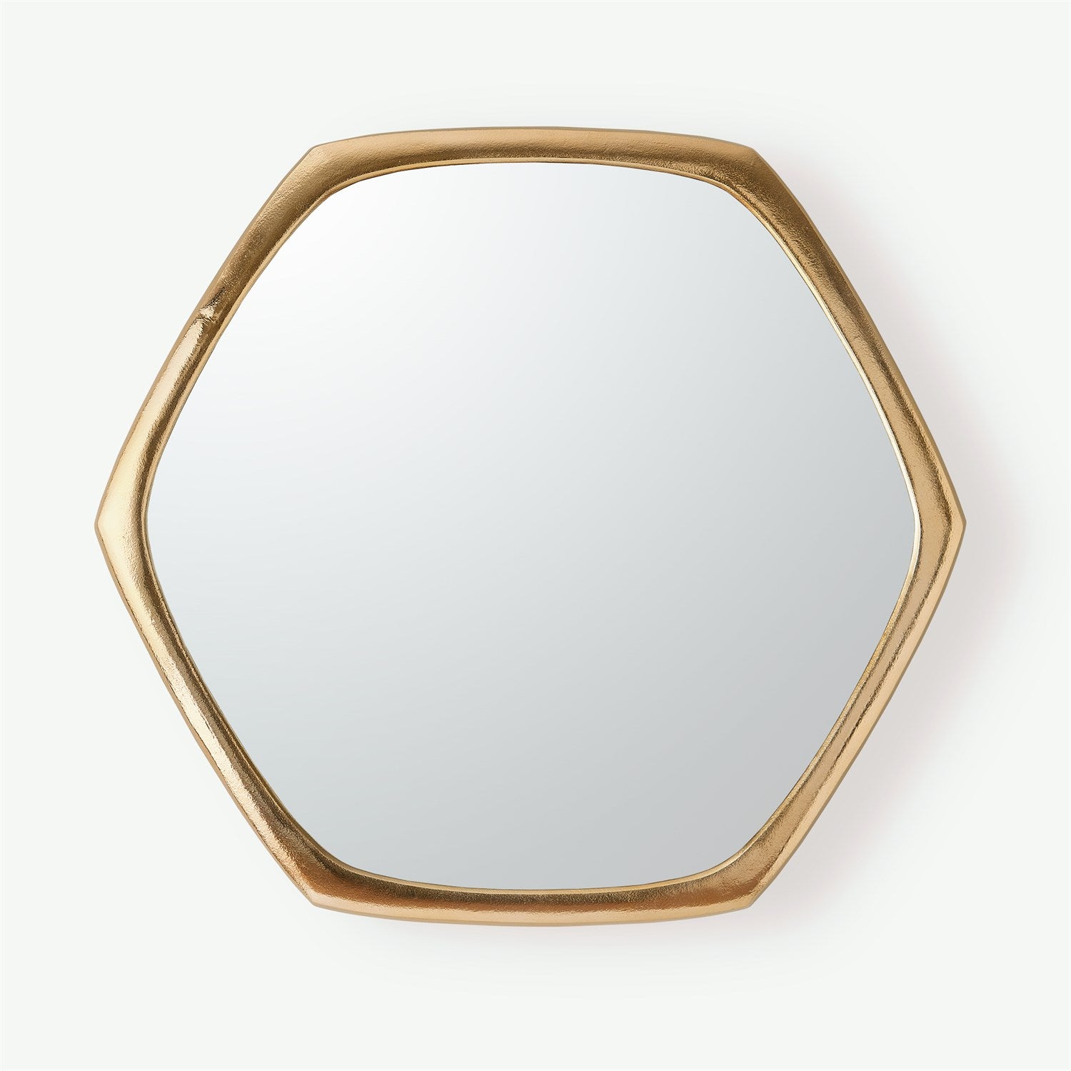 Hexagon Mirror-Gold