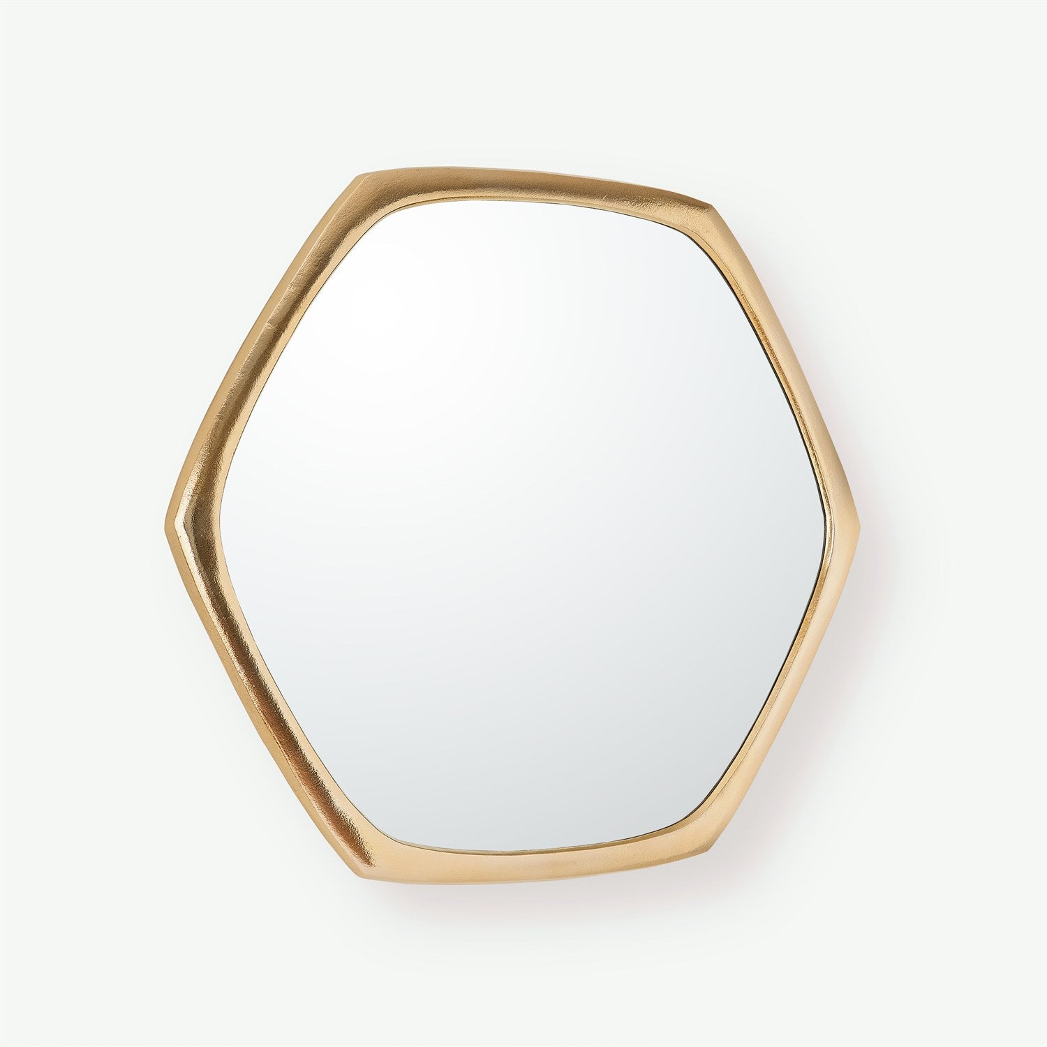 Hexagon Mirror-Gold