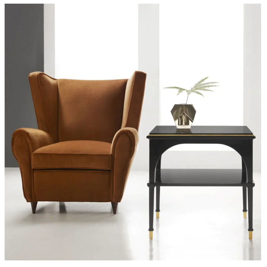 Classical End Table-Ebony