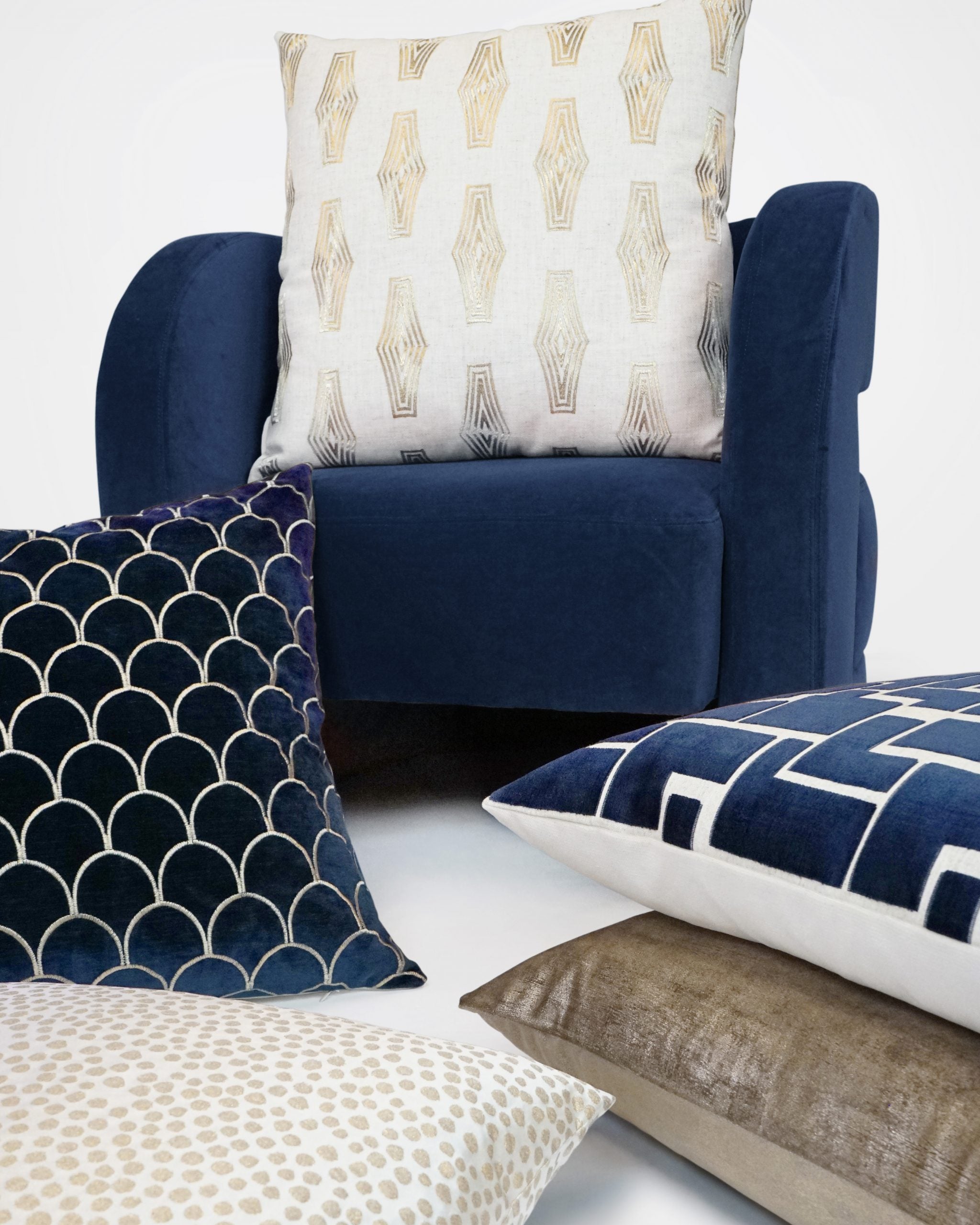 Aura Navy Pillow