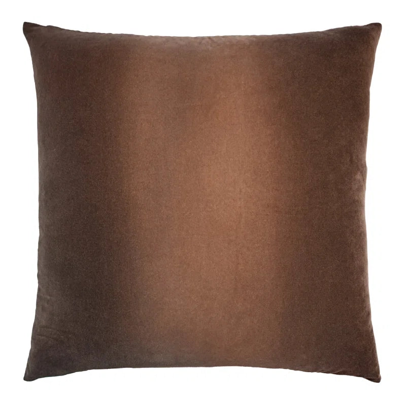 Matte Ombre Velvet Pillow in Sable