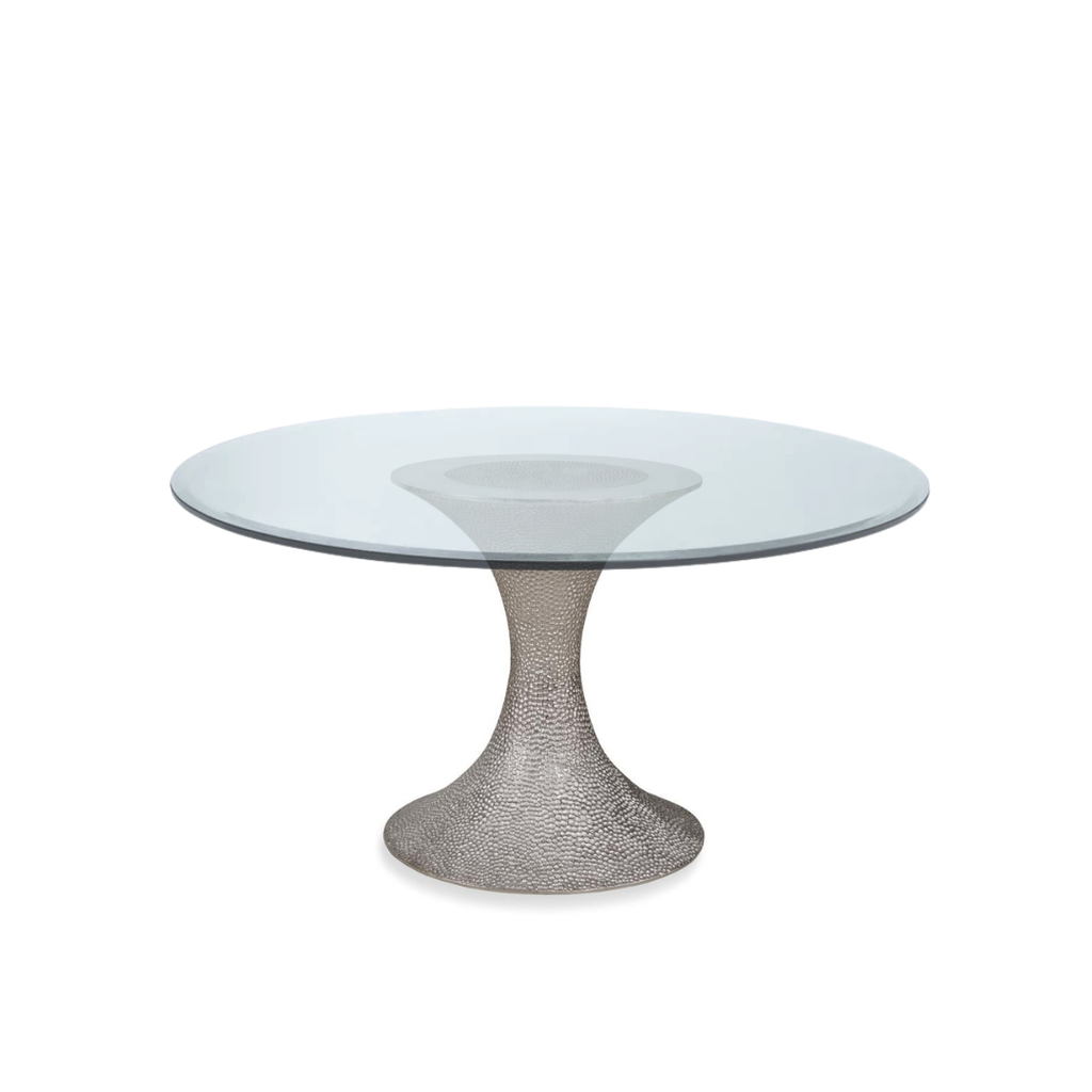 Details Dining Table in Hammered Nickel
