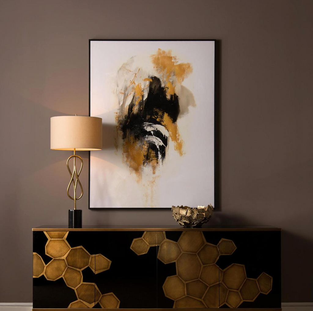 Texture And Shape Brass Wide Bowl